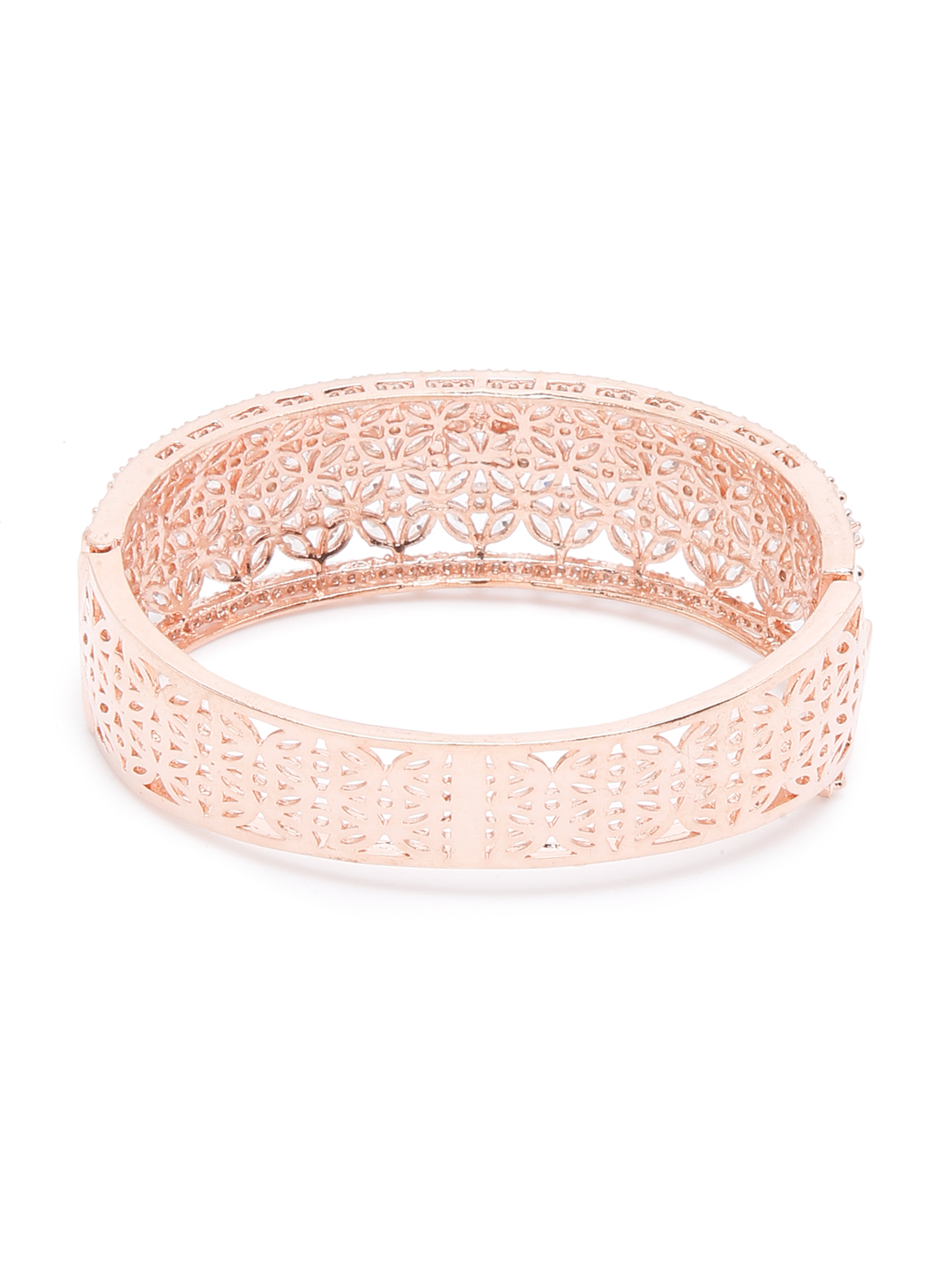 YouBella Jewellery Celebrity Inspired Gold Plated American Diamond Bracelet for Girls and Women